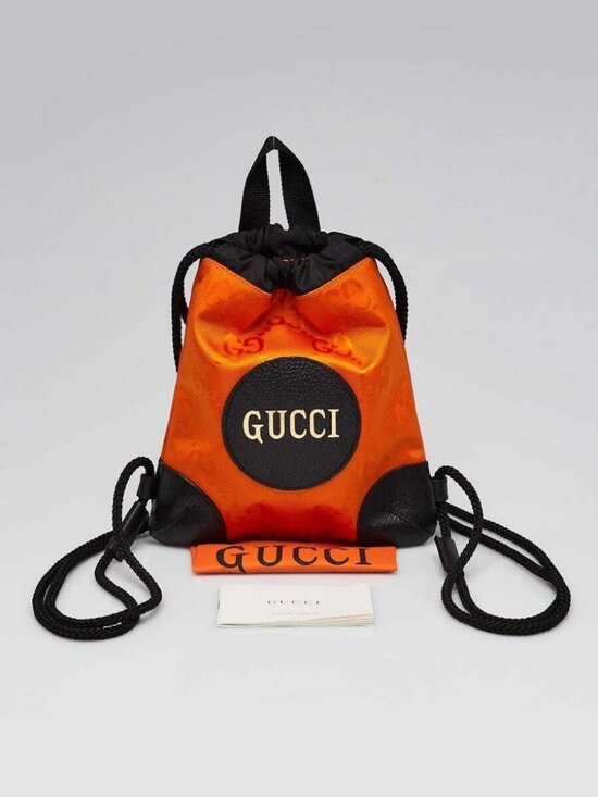 Gucci Orange GG Nylon Off The Grid Backpack Bag main image 4